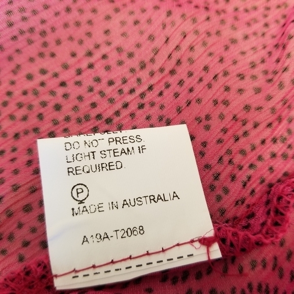 {8} Bec + Bridge Pink Party Shirt Ruffle Button Sheer - Picture 12 of 12